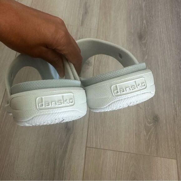 Dansko Krystal Molded Toe Loop Sandals Pearl, Size 38 EU Slip On Comfort 7.5/8 - Picture 3 of 9